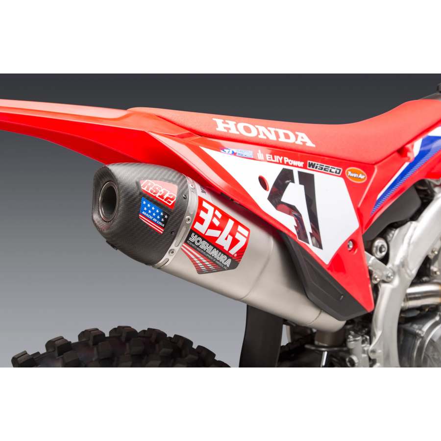 LIGNE ECHAPPEMENT YOSHIMURA RS-12 SIGNATURE SERIES INOX/CARBONE HONDA CRF 250 22-24 DUP'MX