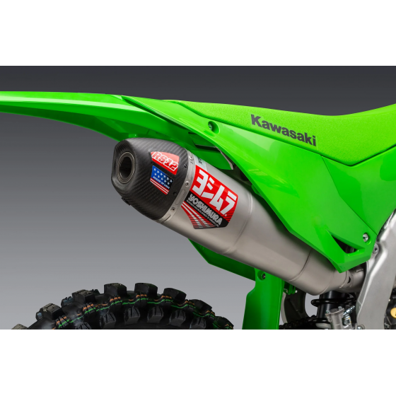 LIGNE ECHAPPEMENT YOSHIMURA RS-12 SIGNATURE SERIES INOX/CARBONE KAWASAKI KX 450 24-25