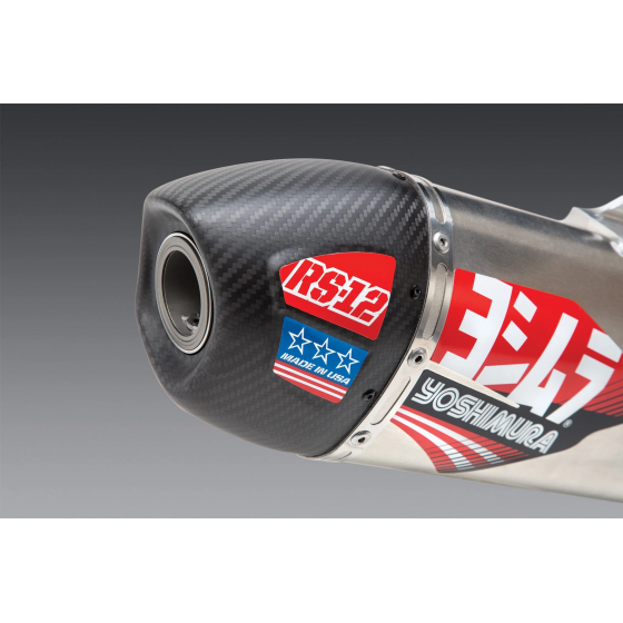 LIGNE ECHAPPEMENT YOSHIMURA RS-12 SIGNATURE SERIES INOX/CARBONE YAMAHA YZF 450 23-24 DUP'MX