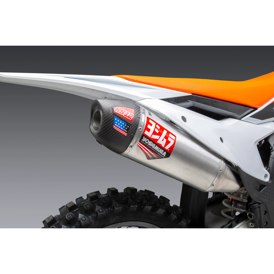 LIGNE ECHAPPEMENT YOSHIMURA RS-12 SIGNATURE SERIES INOX/CARBONE KTM / HUSQVARNA DUP'MX