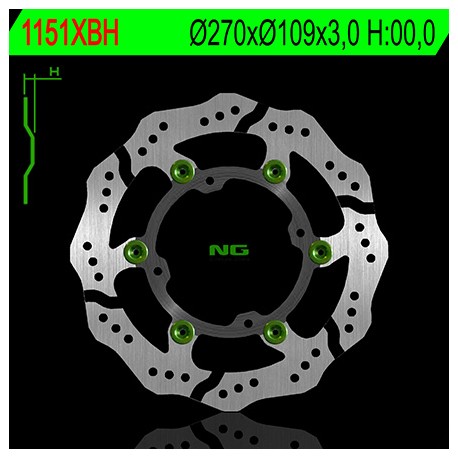 DISQUE DE FREIN AVANT FIXE NG Ø270 KXF 250/450 06-18