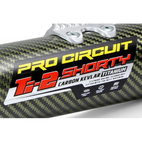 SILENCIEUX PRO CIRCUIT TI-2 SHORTY CARBONE/TITANE YZ 125 02-18