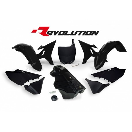 KIT PLASTIQUES RACETECH REVOLUTION NOIR YAMAHA YZ 125/250 02-18